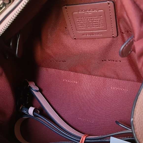 Coach  Pink Leather Satchel /crossbody bag - Picture 6 of 12